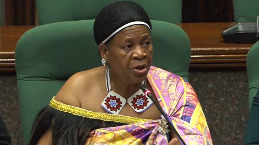 Member of Parliament Tsembeni Magongo makes a submission during the sitting. 
